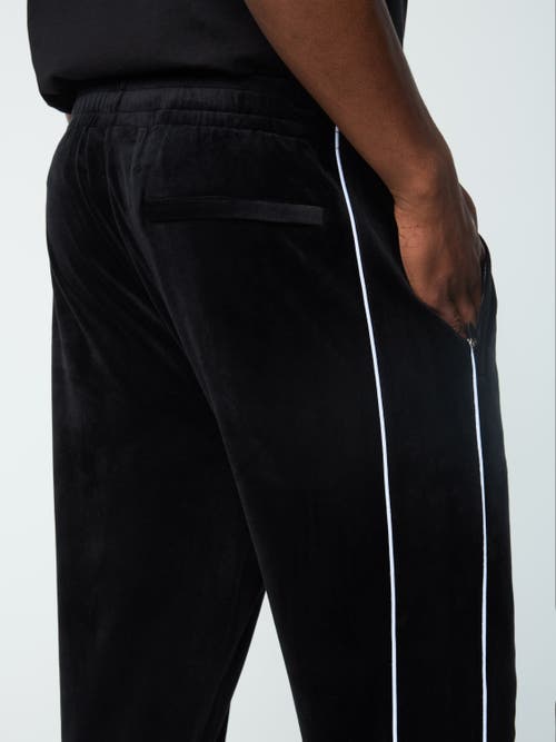 Sergio Tacchini Lioni Velour Track Pant In Black