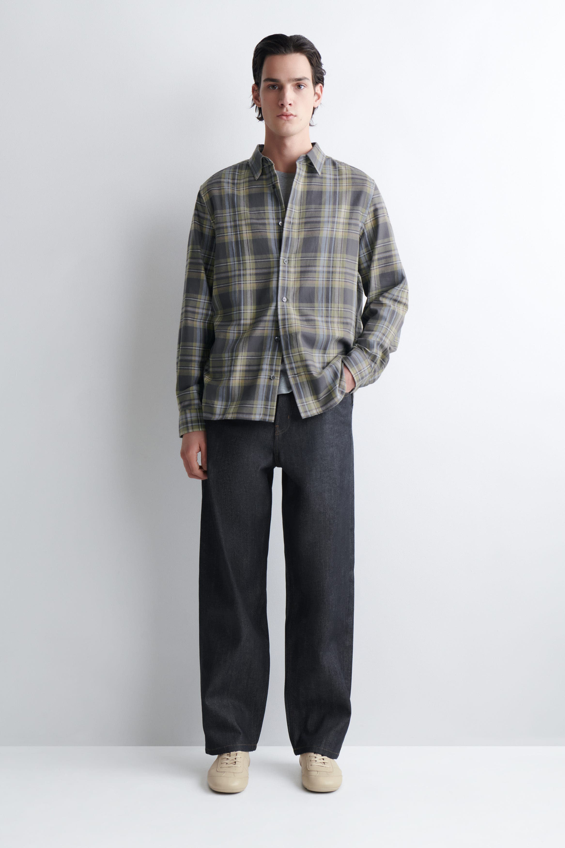 Checked Cotton-Twill Shirt - image 2
