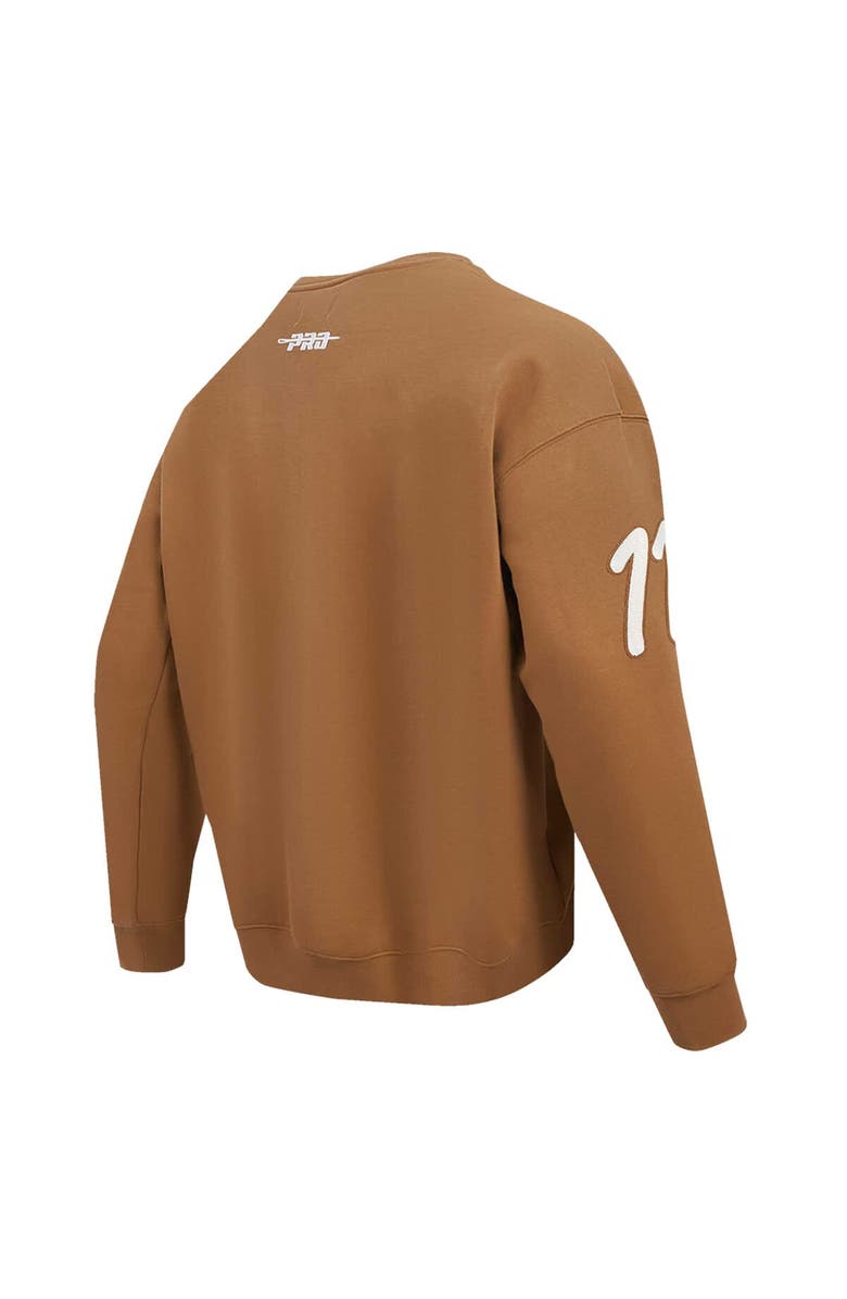 PRO STANDARD Men's Pro Standard Micah Parsons Brown Dallas Cowboys Pullover Crewneck Sweatshirt, Alternate, color, 