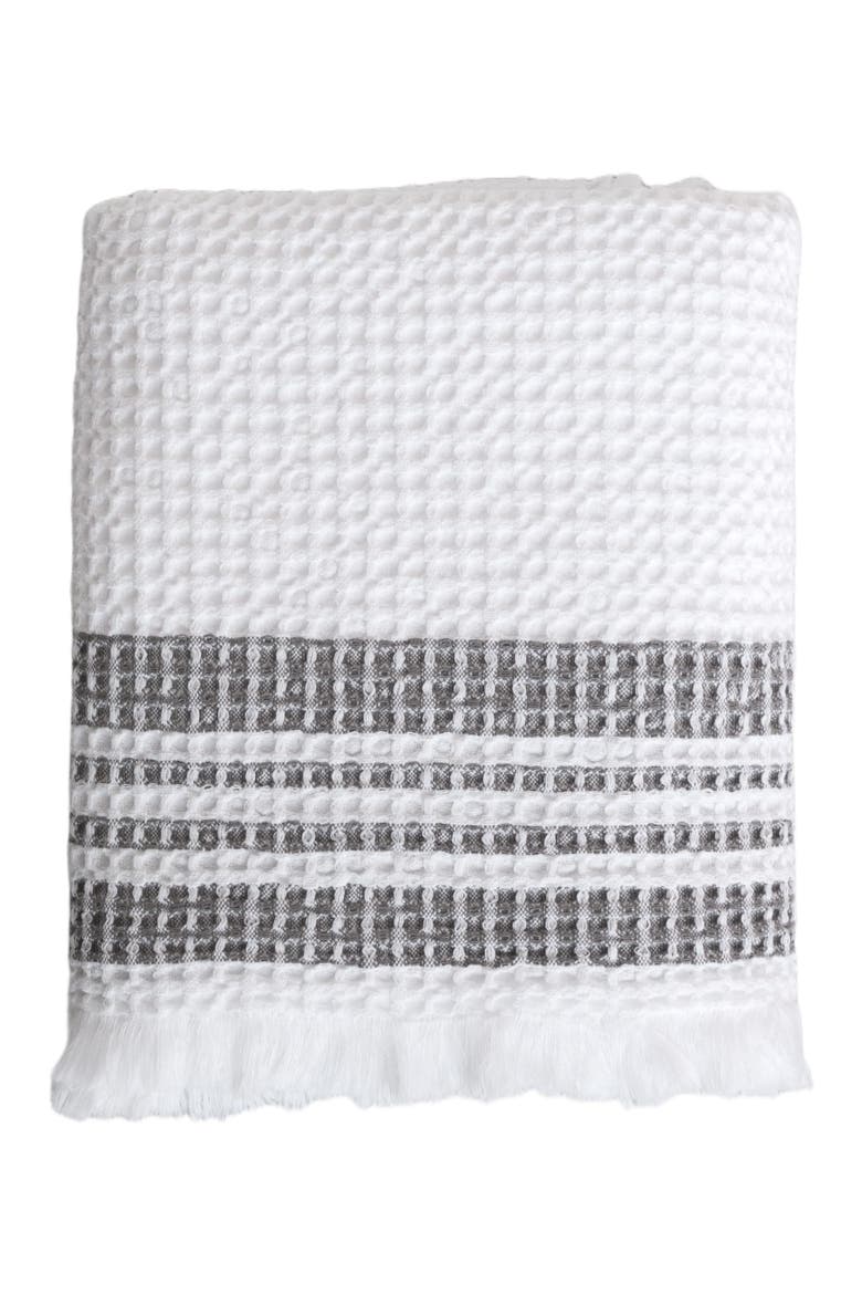 Organic Belgian Waffle Bath Sheet, Main, color, Ash