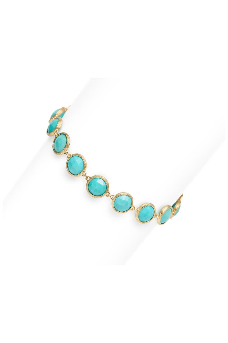 Jaipur Color 18k Gold Turquoise Bracelet, Alternate, color, GOLD