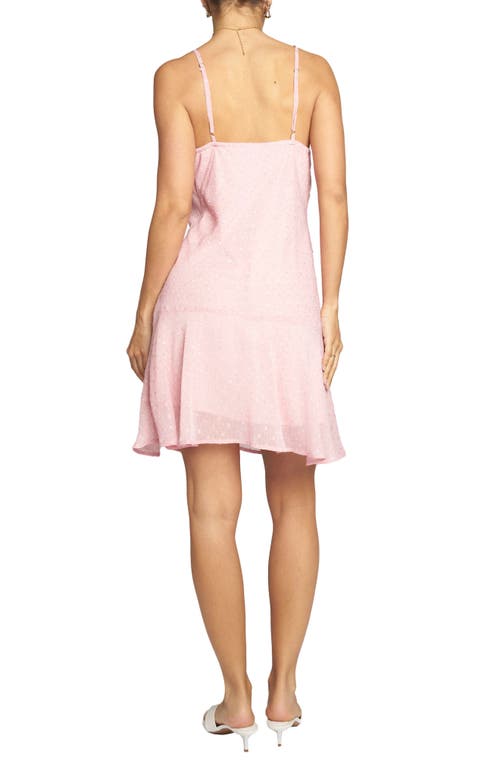 Know One Cares Clip Dot Chiffon Minidress