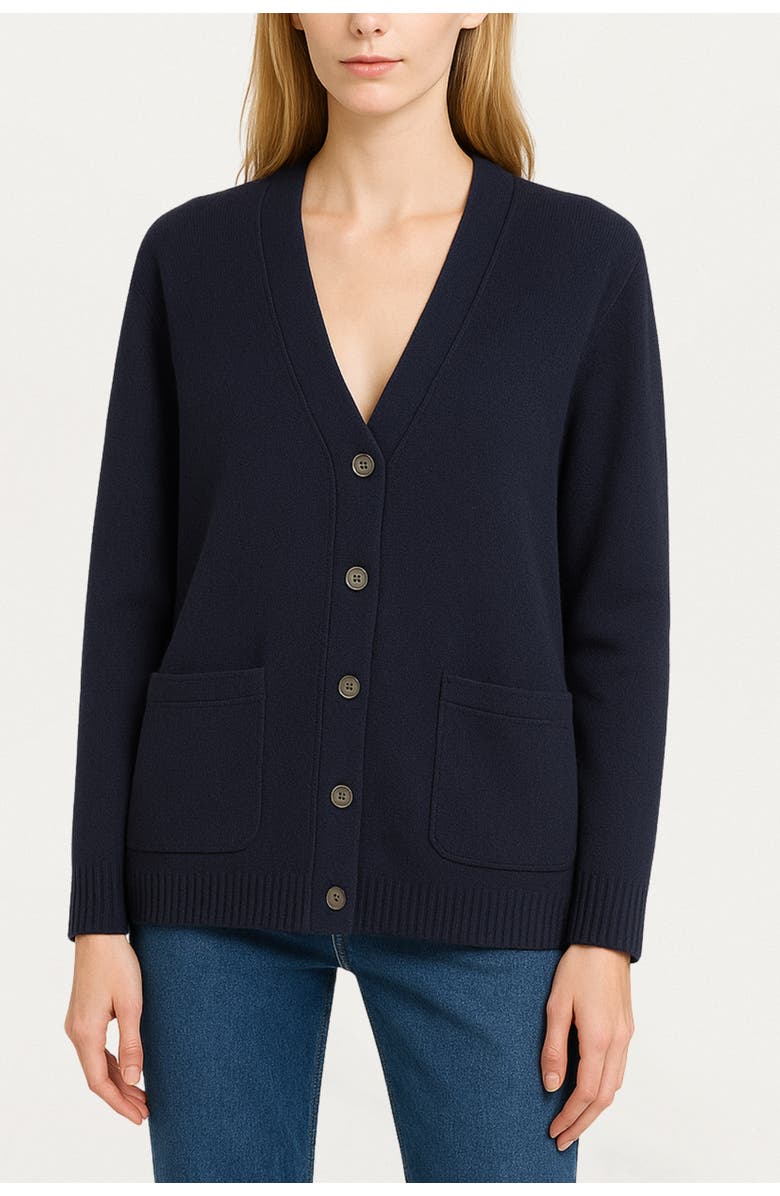 Nocturne Button-Up Fleece Sweatshirt, Main, color, Navy Blue