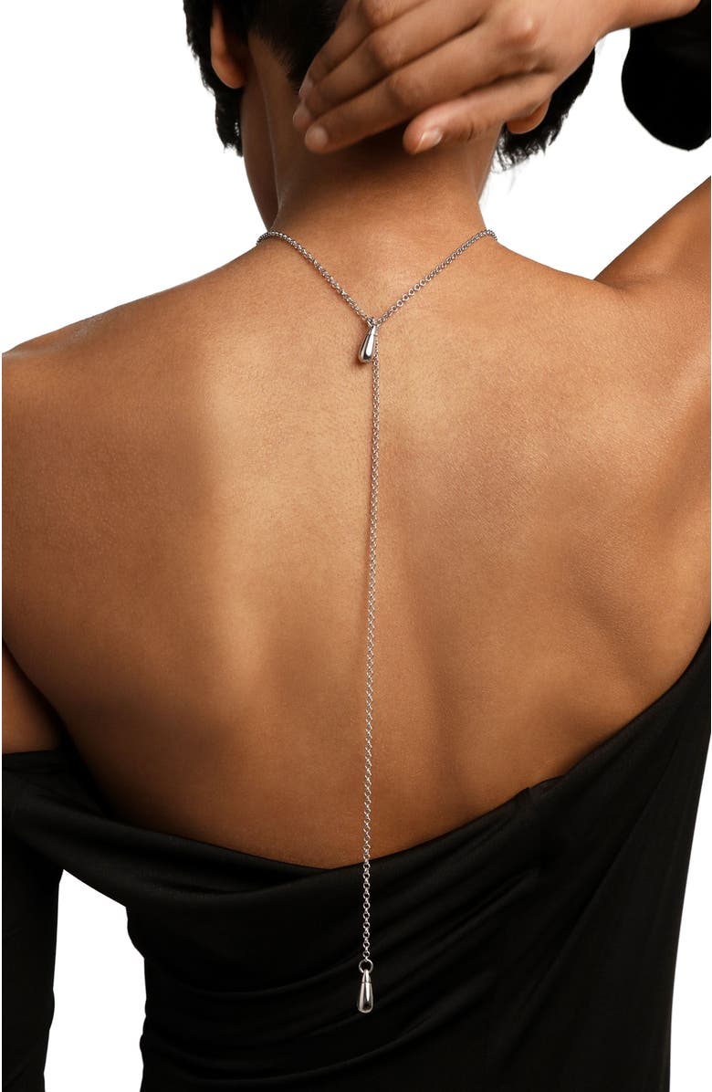 PDPAOLA Tango Chain Necklace, Alternate, color, Silver