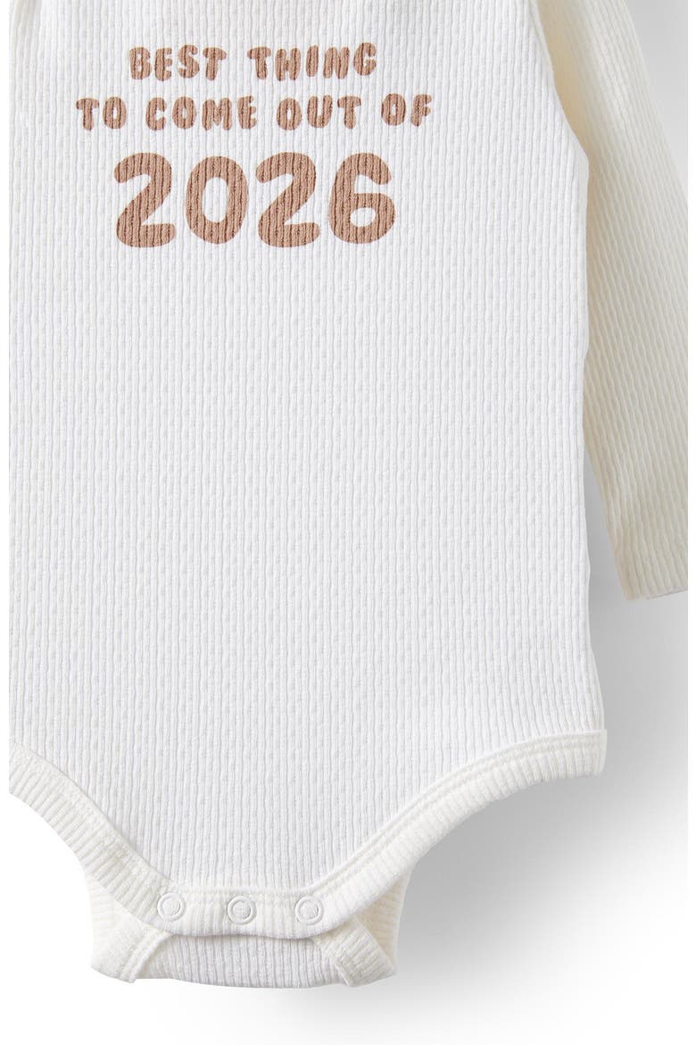 Organic Pointelle Long Sleeve Bubbysuit, Alternate, color, Milk Best Thing 2026