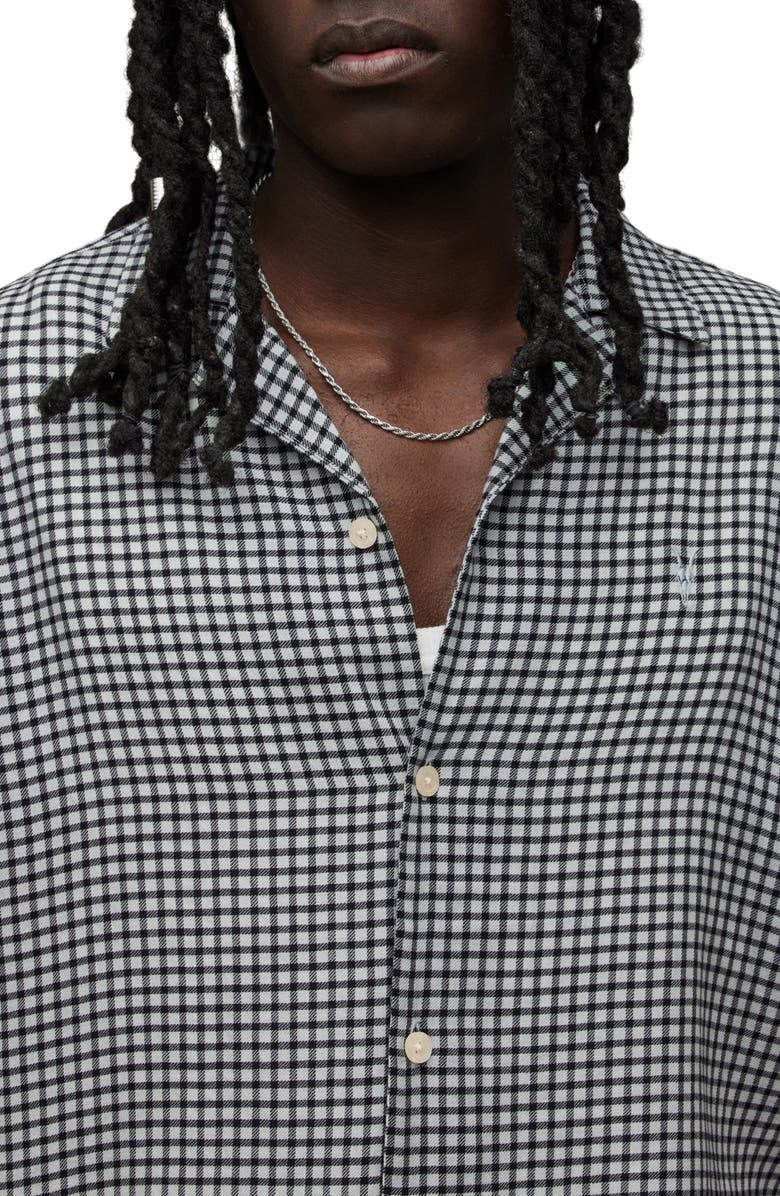 AllSaints Glendale Check Camp Shirt, Alternate, color, 
