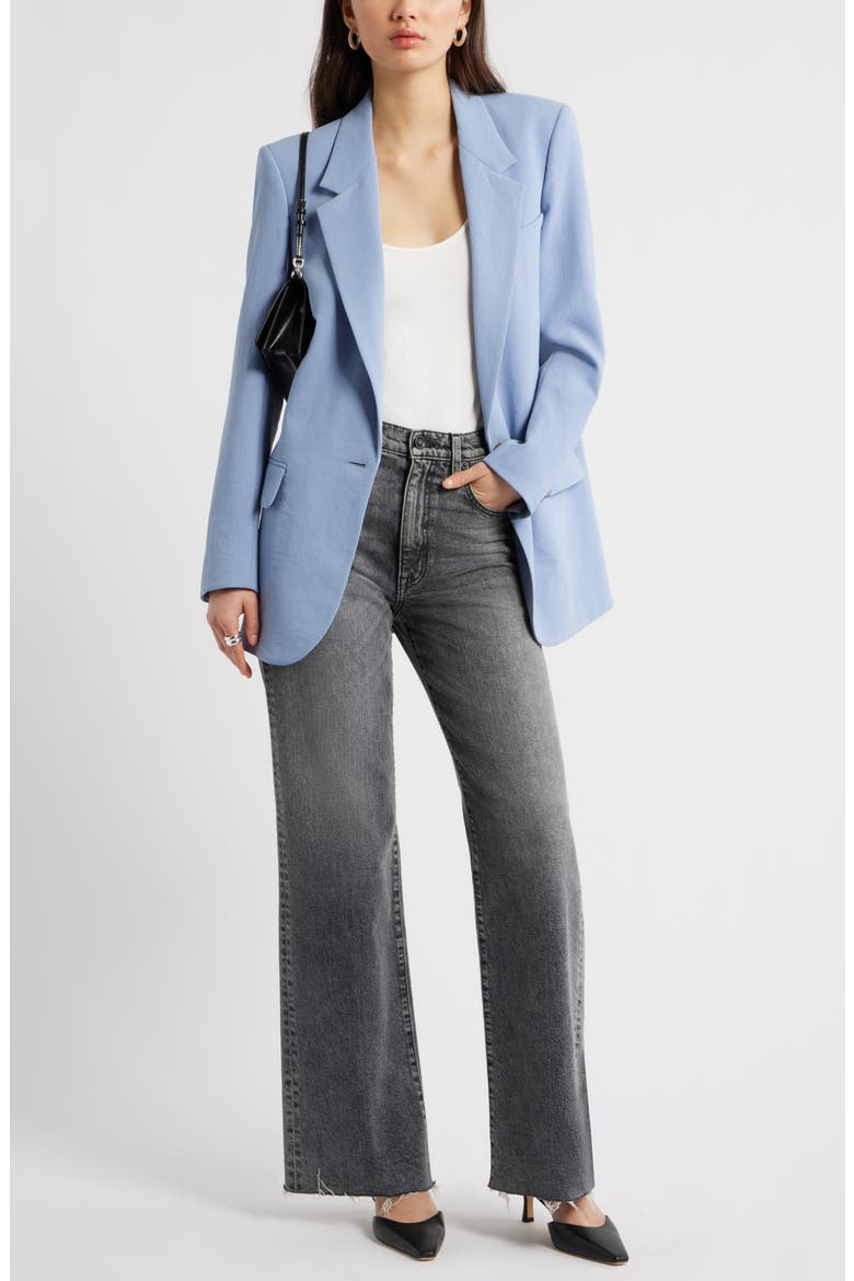 Curator Crepe Relaxed Blazer, Alternate, color, BLUE UMBRA