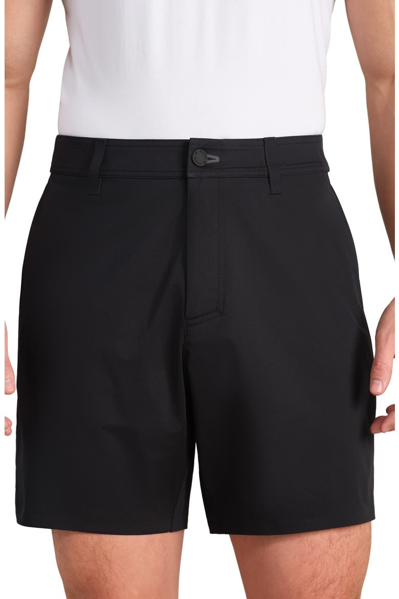 Commuter Flyweight Performance Golf Shorts, Main, color, BLACK