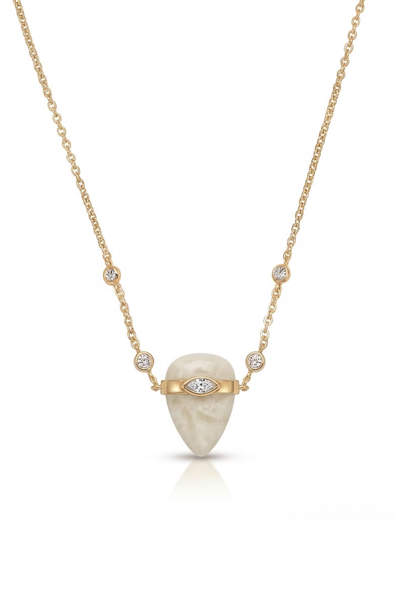 Ettika Solstice Pendant Necklace, Main, color, Bone