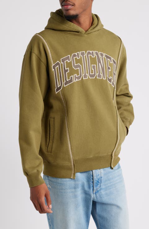 Designer Split Detail Hoodie