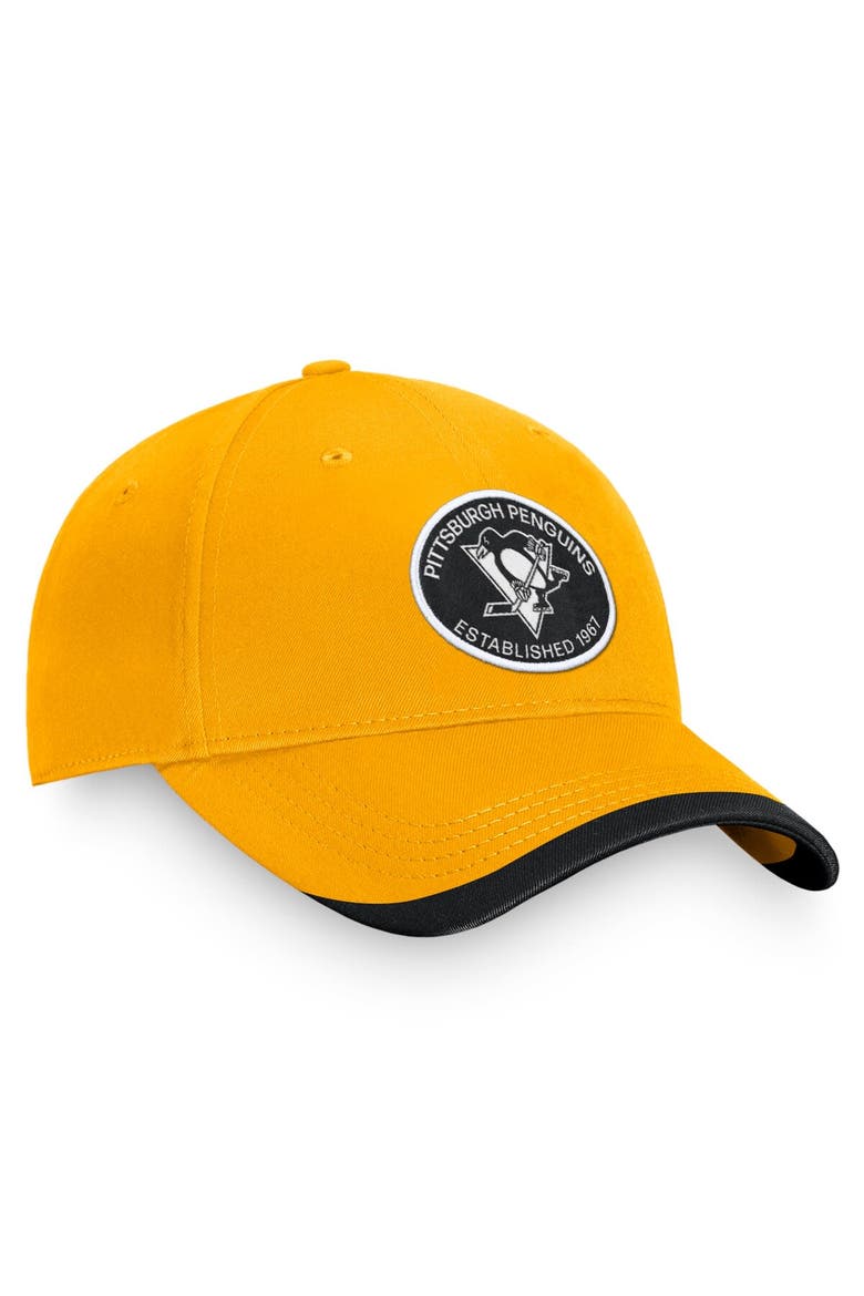 Men's Fanatics Branded Gold Pittsburgh Penguins Fundamental Adjustable Hat, Alternate, color, Gold