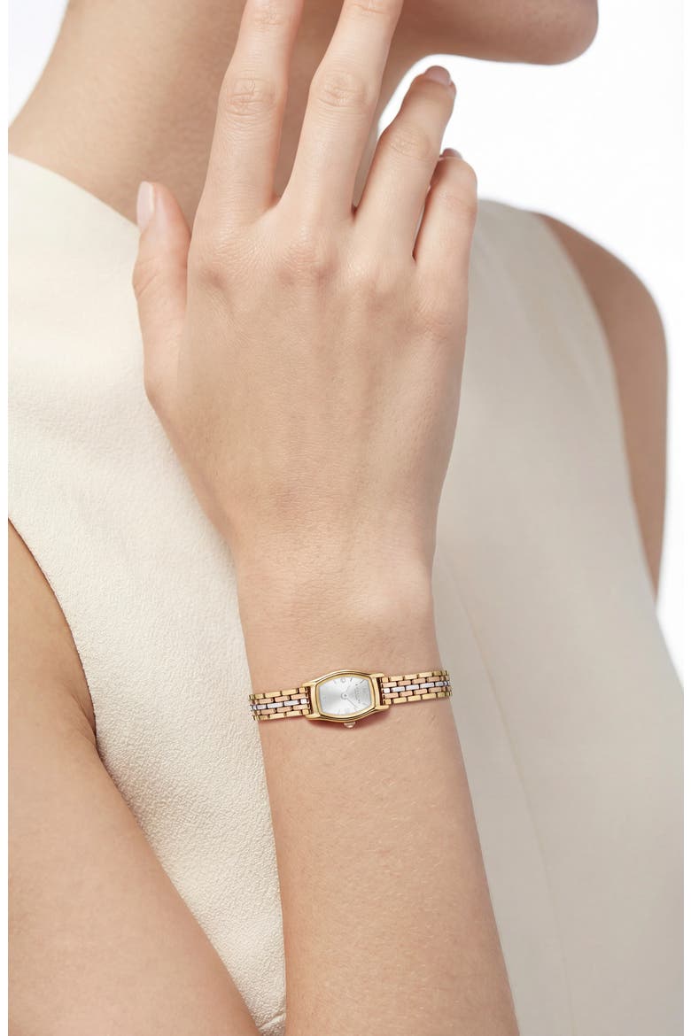 Greta Bracelet Watch, 15.3mm, Alternate, color, SILVER/ GOLD/ ROSE GOLD
