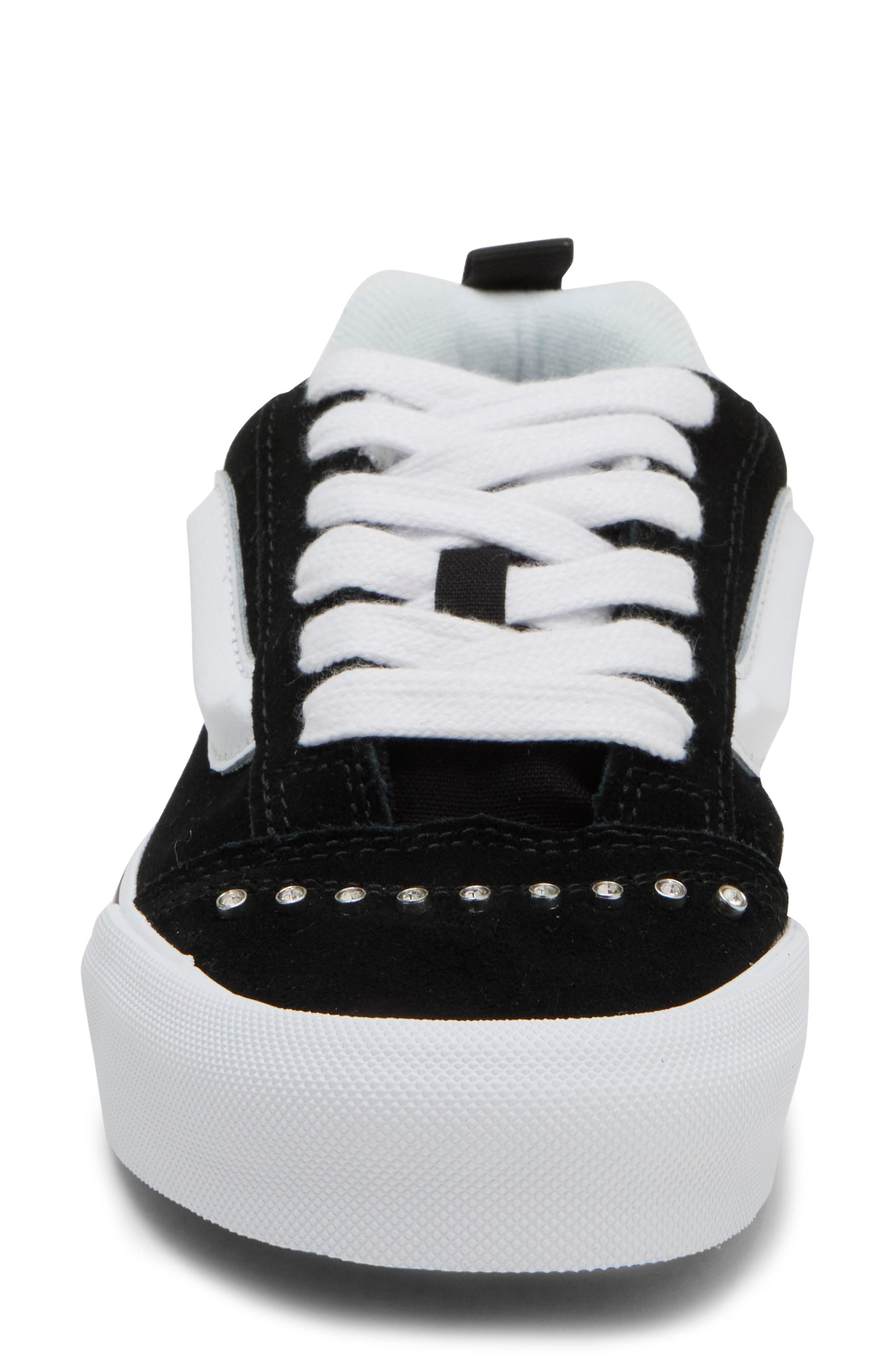 Knu Skool Rhinestone Sneaker, Alternate, color, BLACK/WHITE