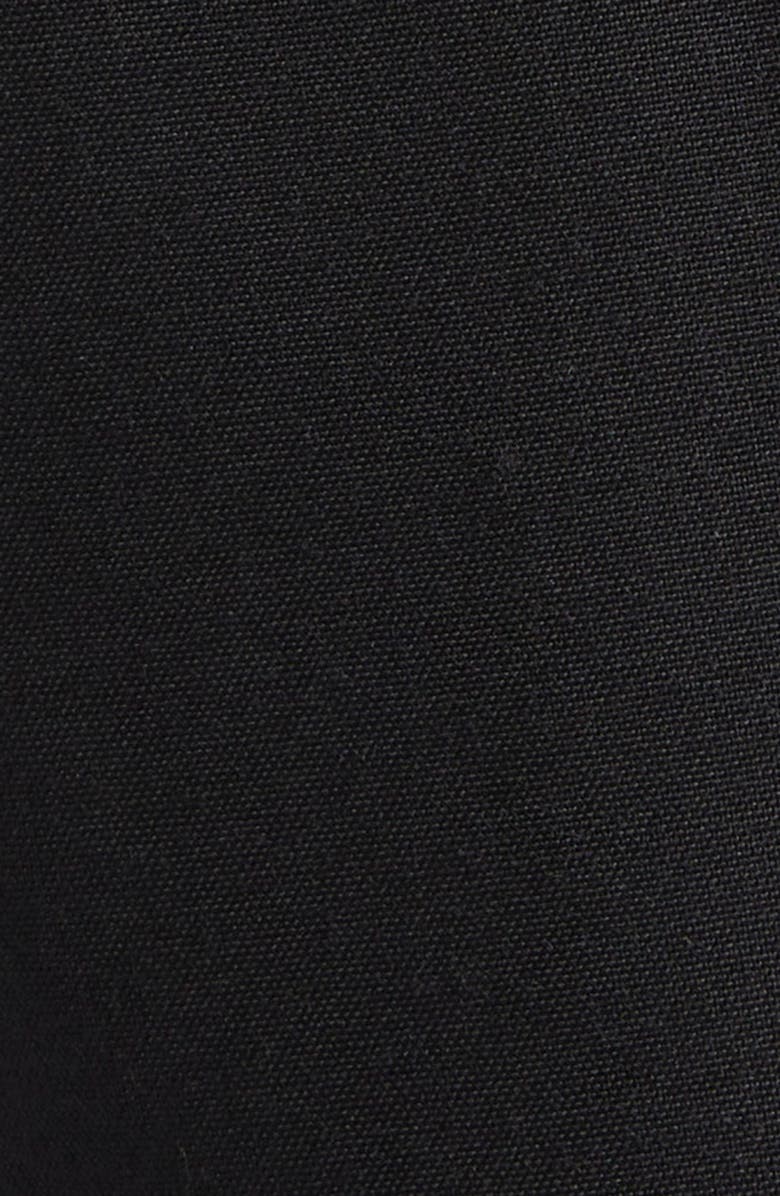 MM6 Maison Margiela Released Waistband Stretch Gabardine Straight Leg Pants, Alternate, color, Black