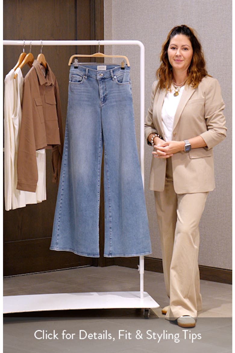 Le Palazzo High Waist Wide Leg Jeans video