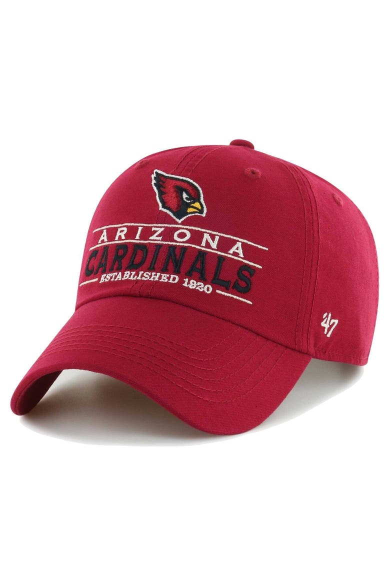 Men's '47 Cardinal Arizona Cardinals Vernon Clean Up Adjustable Hat, Main, color, Cardinal