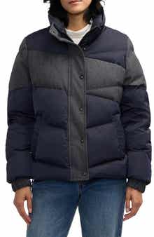 Scotch & Soda Skyla Boxy Denim Puffer Jacket