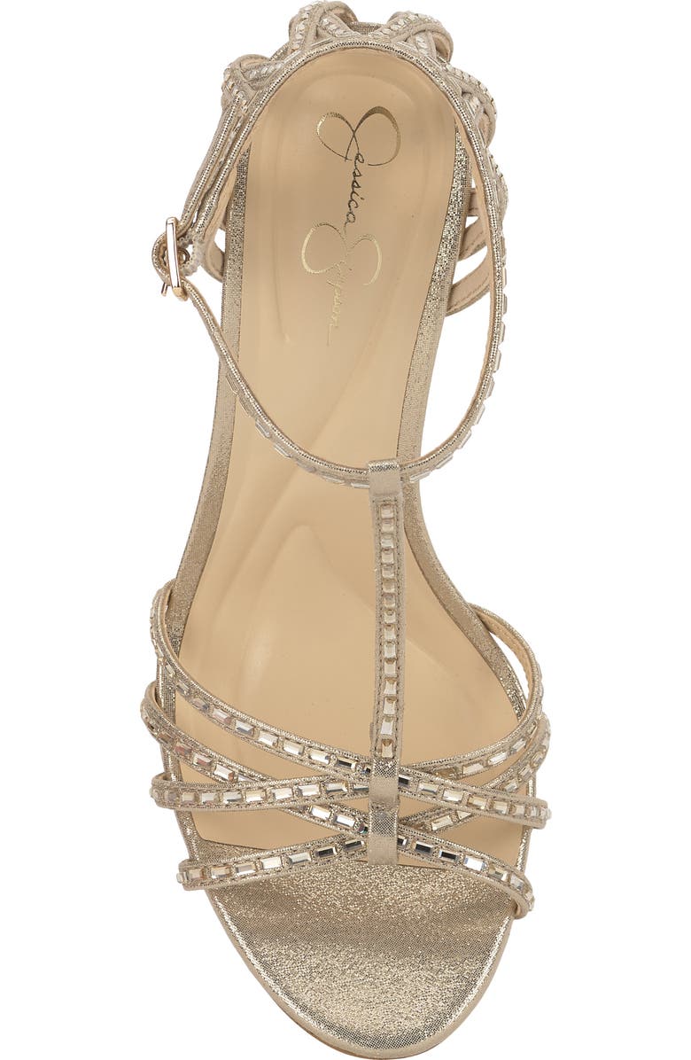 Jessica Simpson Jivira Ankle Strap Sandal, Alternate, color, Light Gold