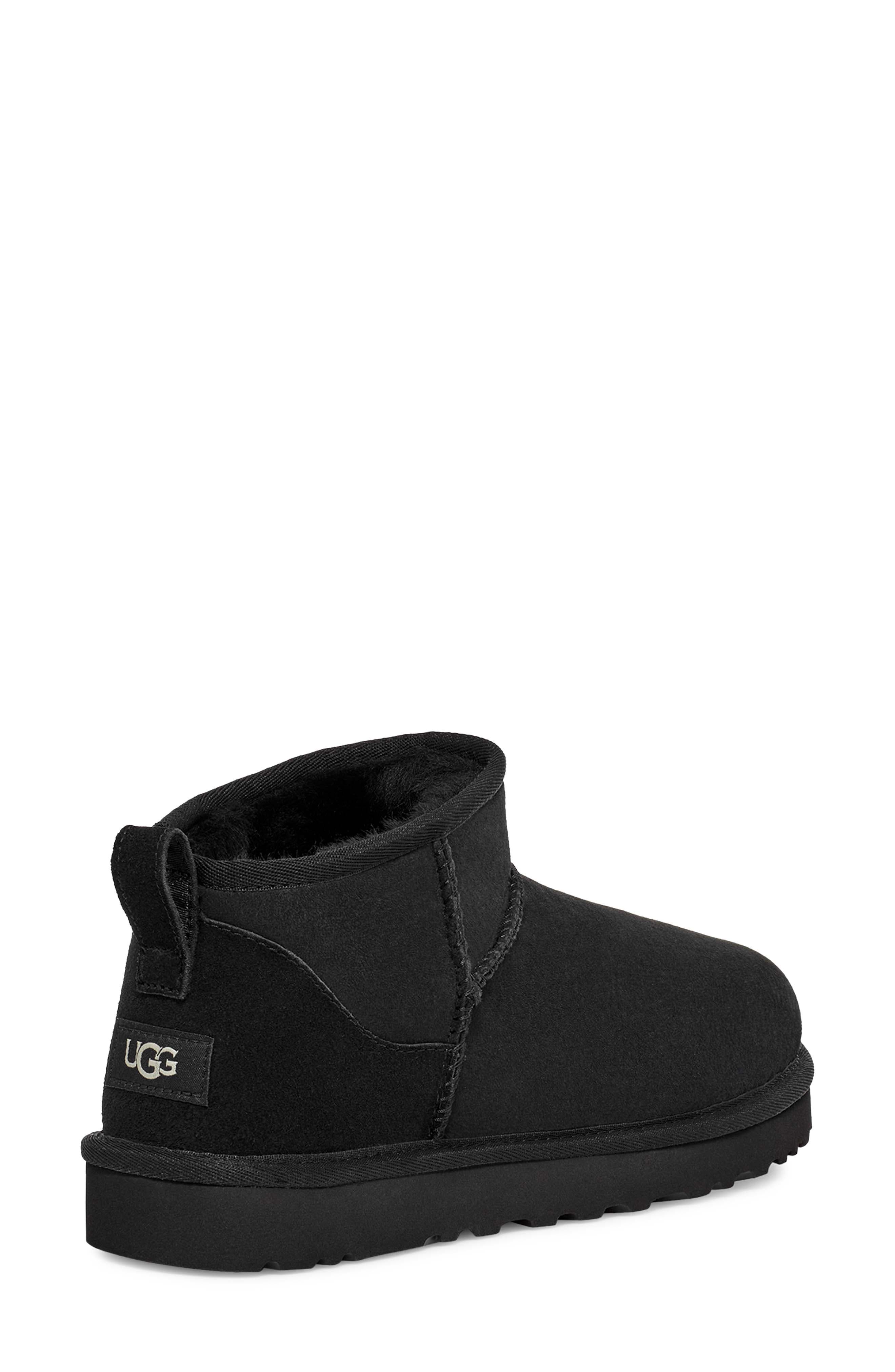 UGG<sup>®</sup> Ultra Mini Classic Water Resistant Boot, Alternate, color, Black