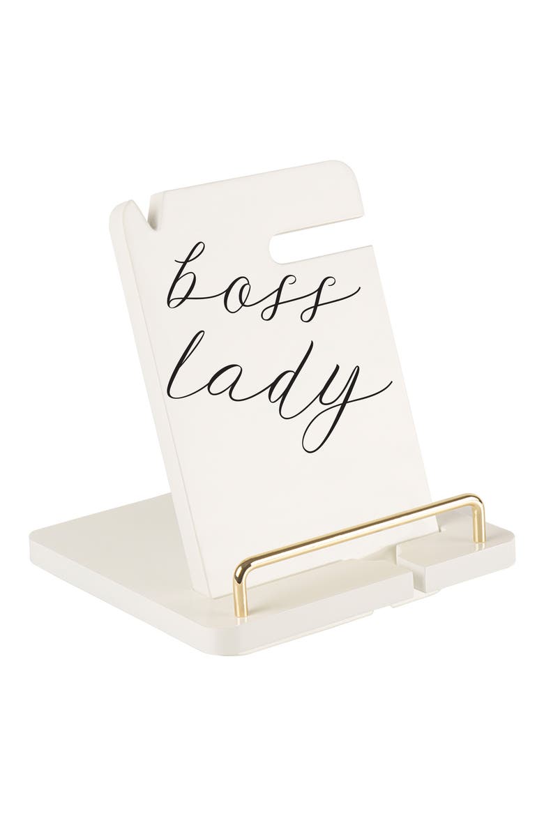 Boss Lady Lacquer Docking Station, Main, color, WHITE