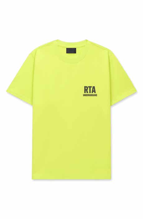 RtA Liam Neon Underground Cotton Graphic T-Shirt