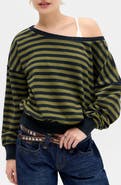 BDG Urban Outfitters Kurt Striped Off the Shoulder Top