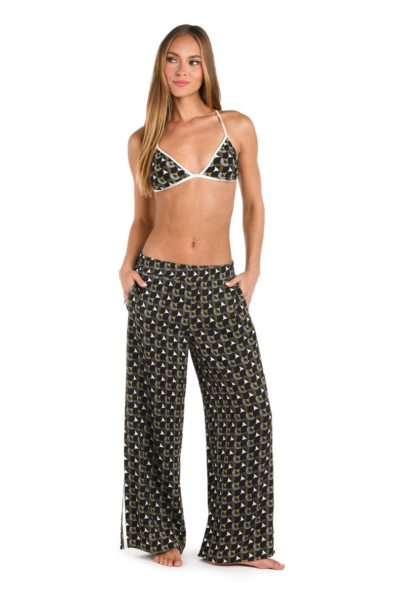 Trip Around Beach Cover-Up Pants, Alternate, color, BLACK