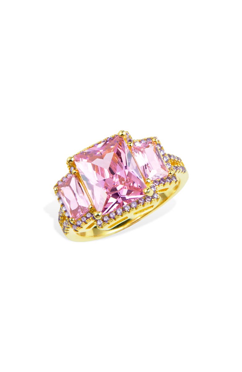 SAVVY CIE JEWELS Cubic Zirconia Ring, Main, color, Pink