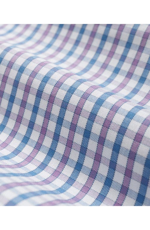 Brooks Brothers Regular Fit Check Stretch Cotton Button-down Oxford Shirt In Blue