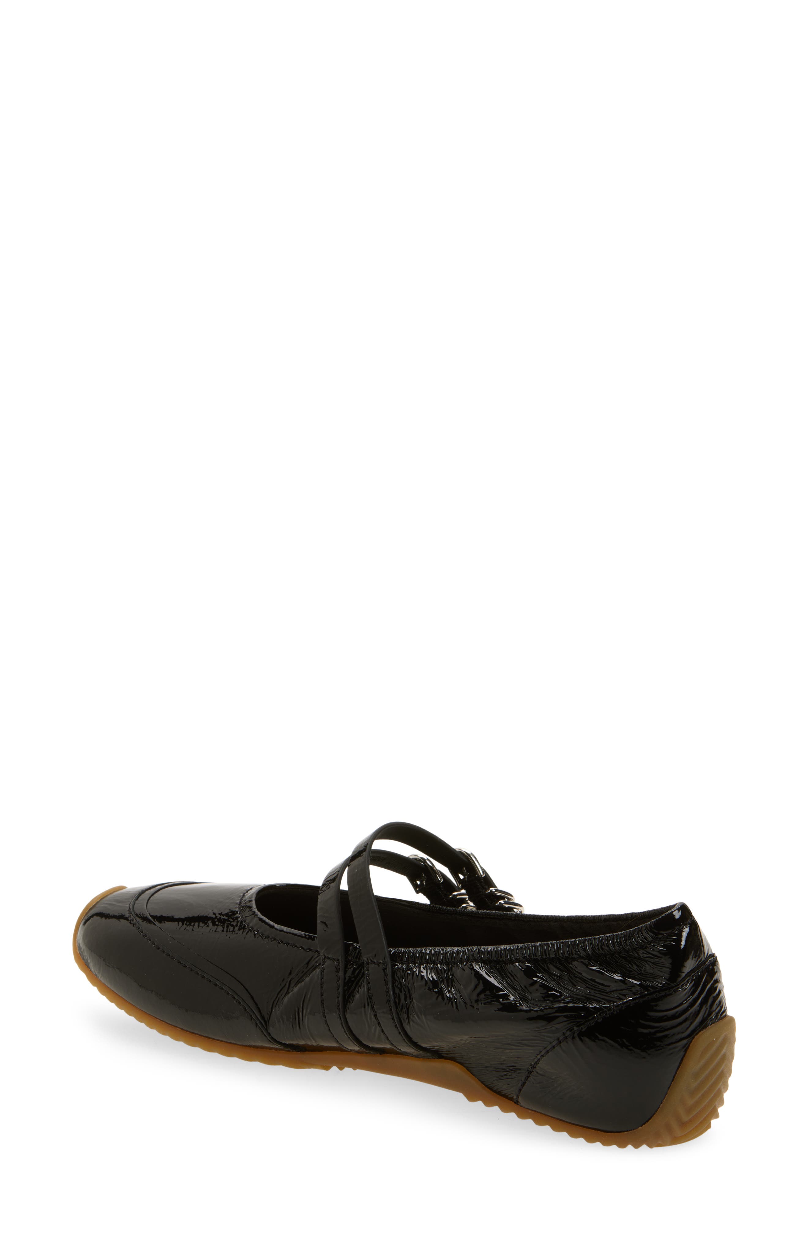 rag & bone Emilee Mary Jane Runner, Alternate, color, Black
