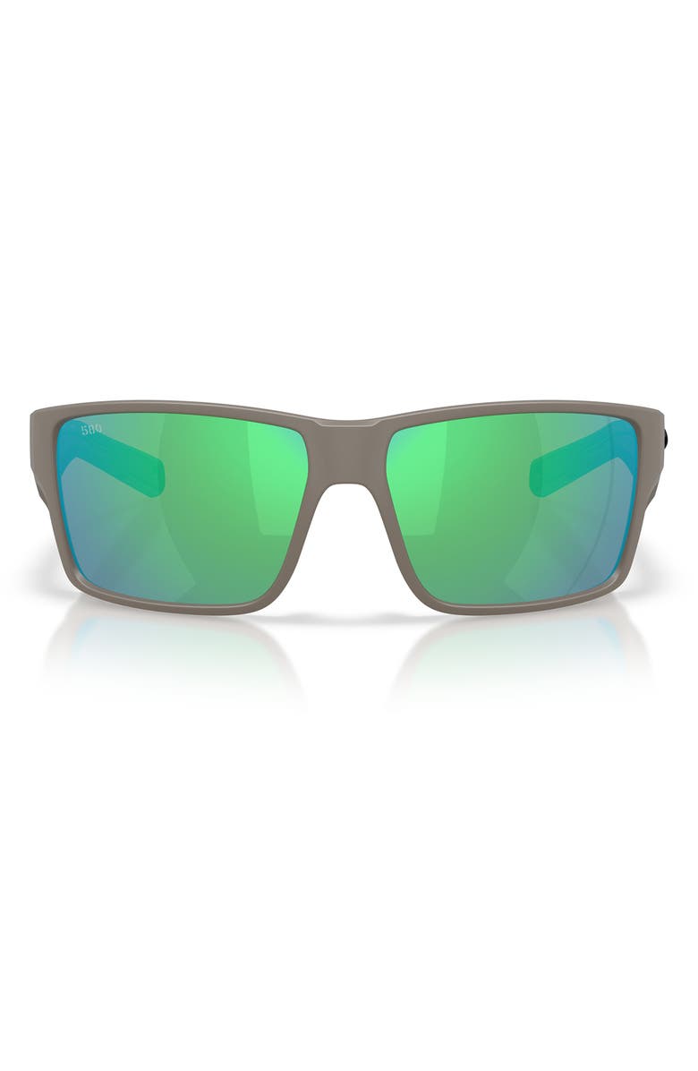 Costa Del Mar Reefton Pro 63mm Sunglasses, Main, color, Matte Olive Shale / Green
