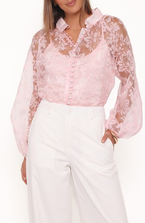 Marni Floral Organza Button-Up Shirt