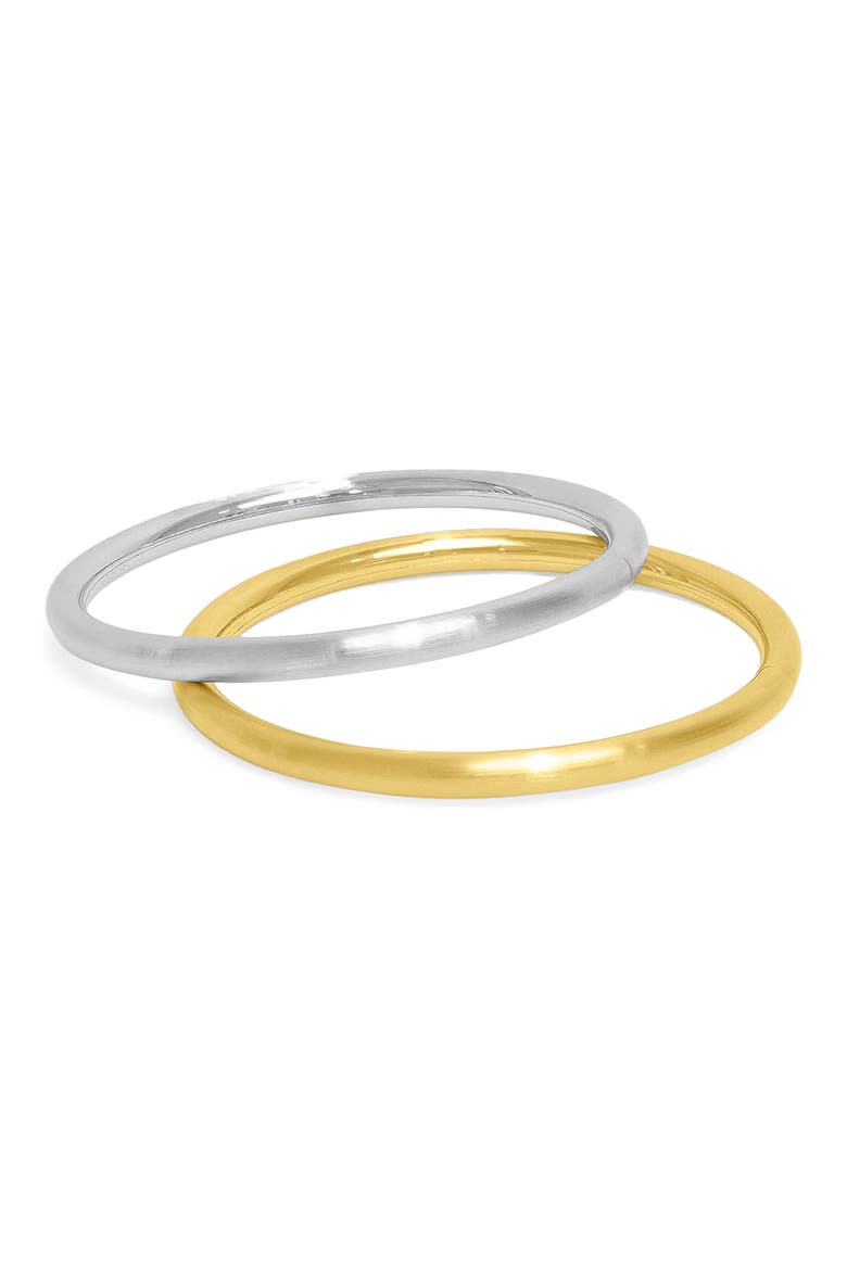 Twist Midi Dune Bangle Set, Alternate, color, GOLD