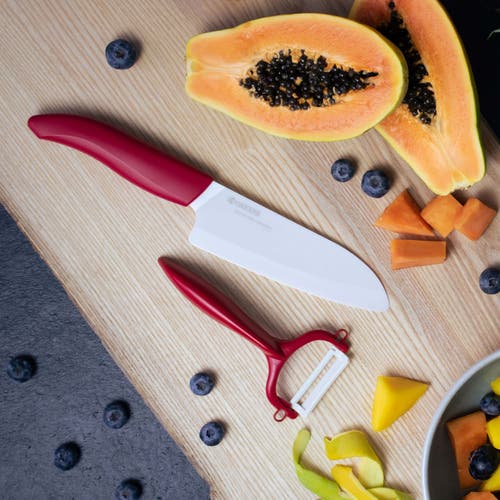 Kyocera Advanced Ceramic Horizontal Y Peeler In Red