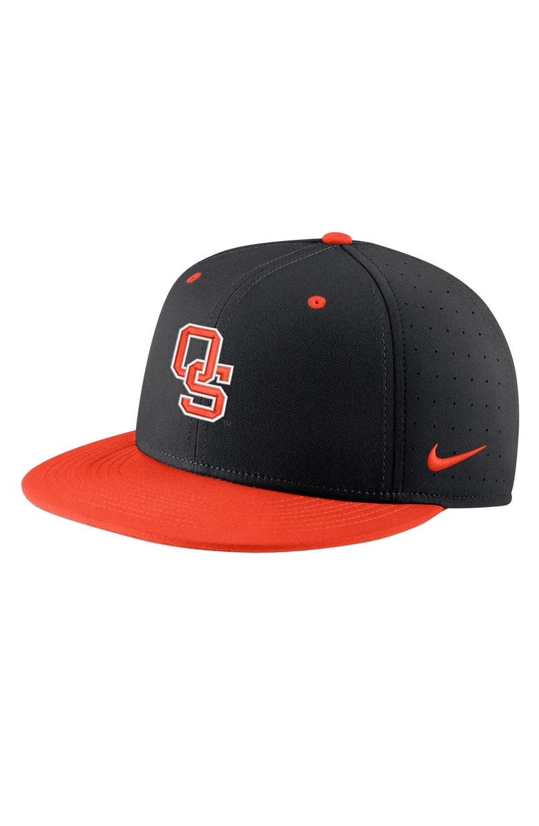 Nike Men's Nike Black Oklahoma State Cowboys Aero True Baseball Performance Fitted Hat, Alternate, color, 