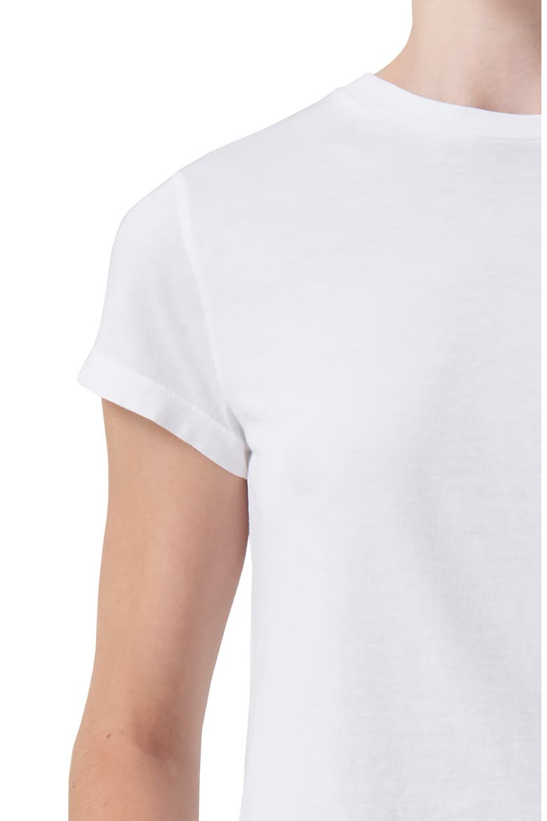 Adine Shrunken Supima® Cotton T-Shirt, Alternate, color, WHITE