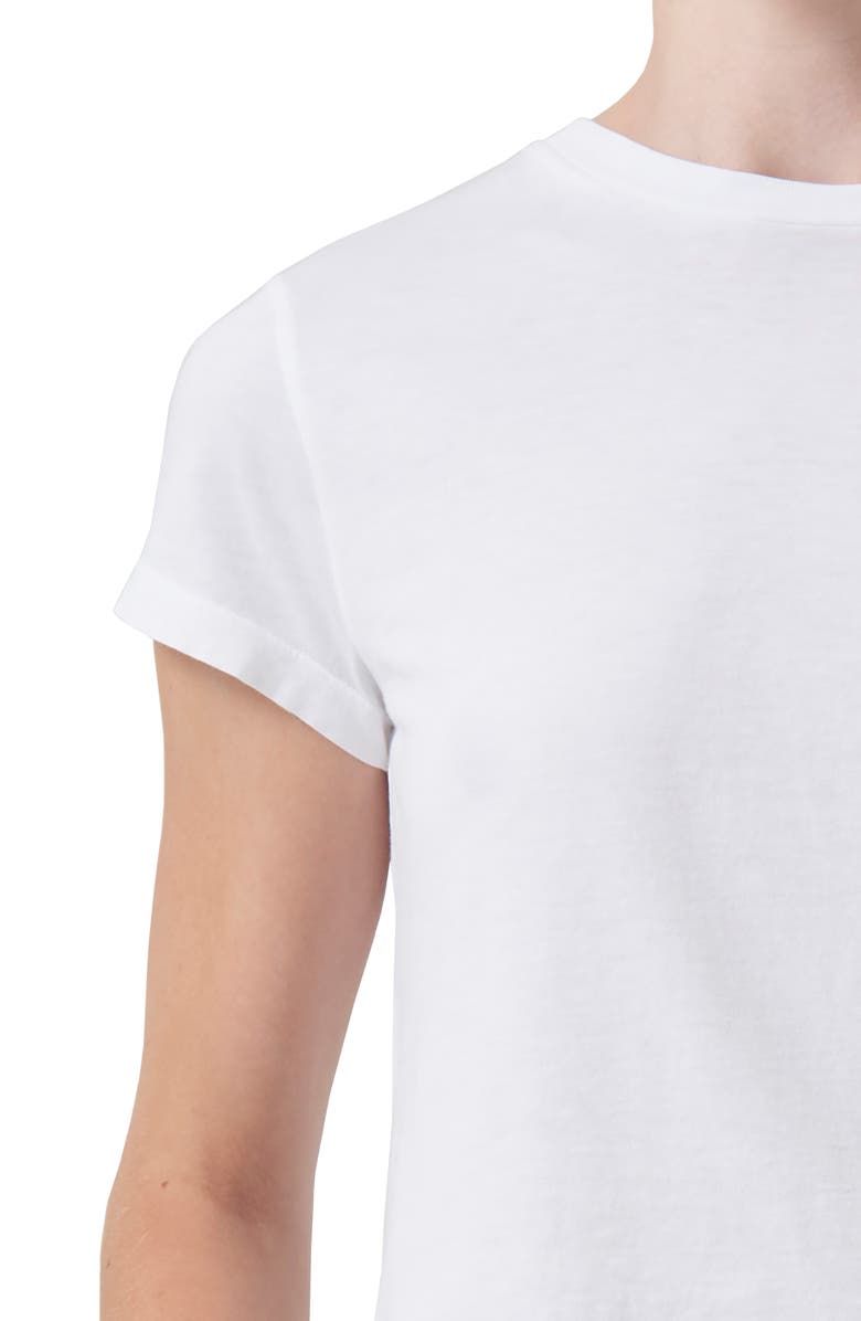 AGOLDE Adine Shrunken Supima<sup>®</sup> Cotton T-Shirt, Alternate, color, White