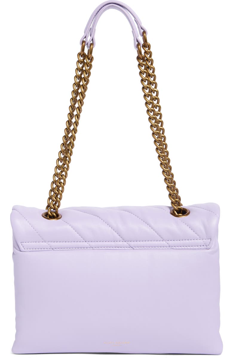 Kurt Geiger London Large Soho Quilted Leather Shoulder Bag, Alternate, color, Light/Pastel Purple