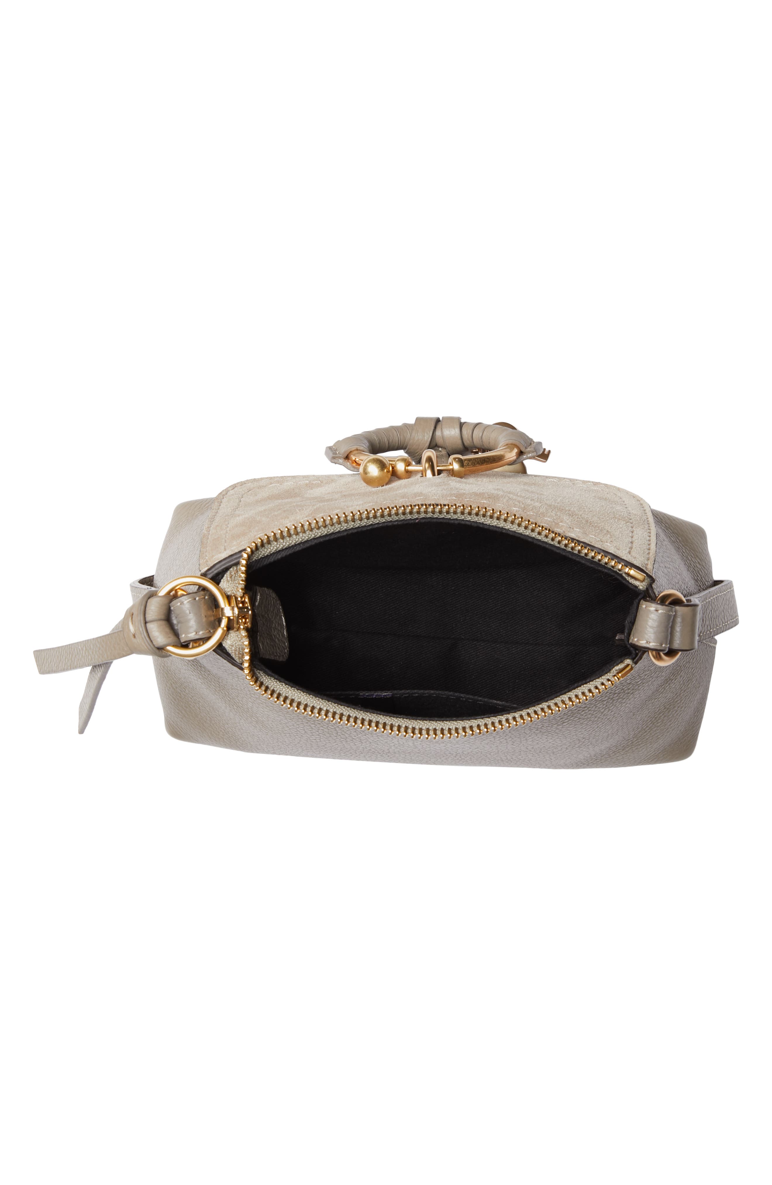 Mini Joan Leather Crossbody Bag, Alternate, color, MOTTY GREY