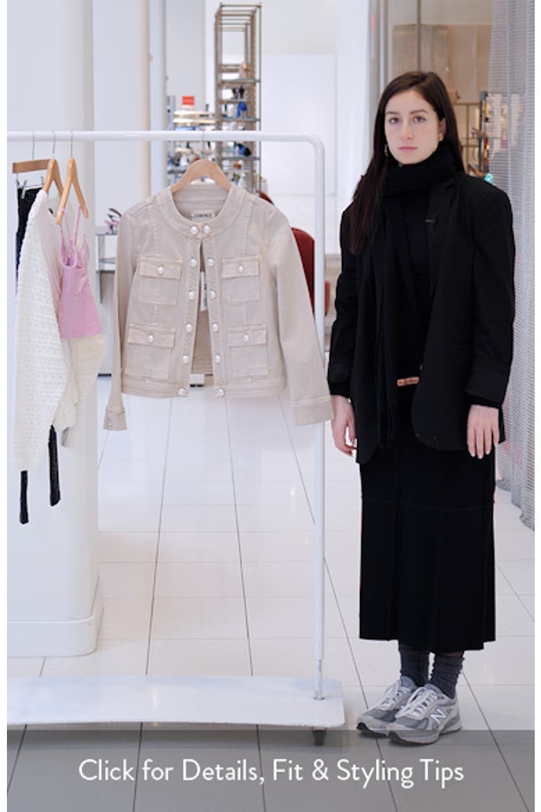 Yari Collarless Stretch Cotton Jacket video