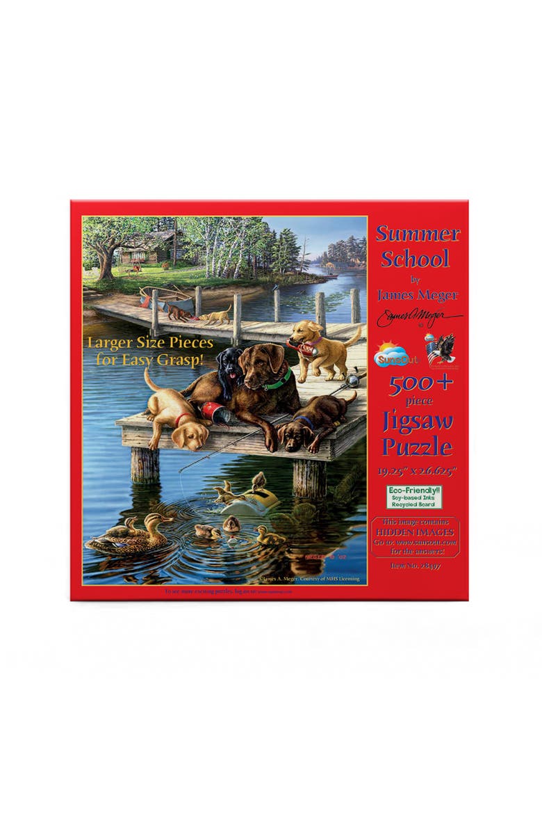 Summer School 500 piece Jigsaw Puzzle for Adults Large Pieces, Alternate, color, Multicolor