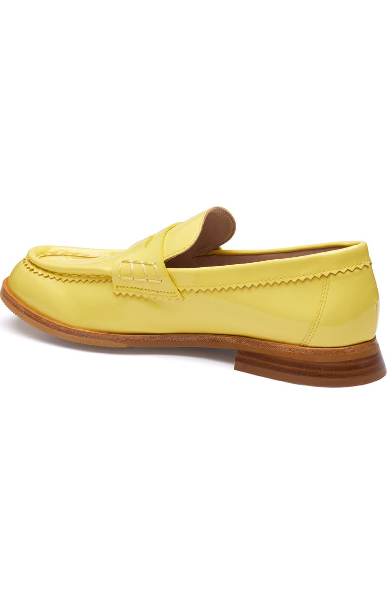 Johnston & Murphy Gillian Patent Leather Penny Loafer, Alternate, color, Yellow Patent Leather