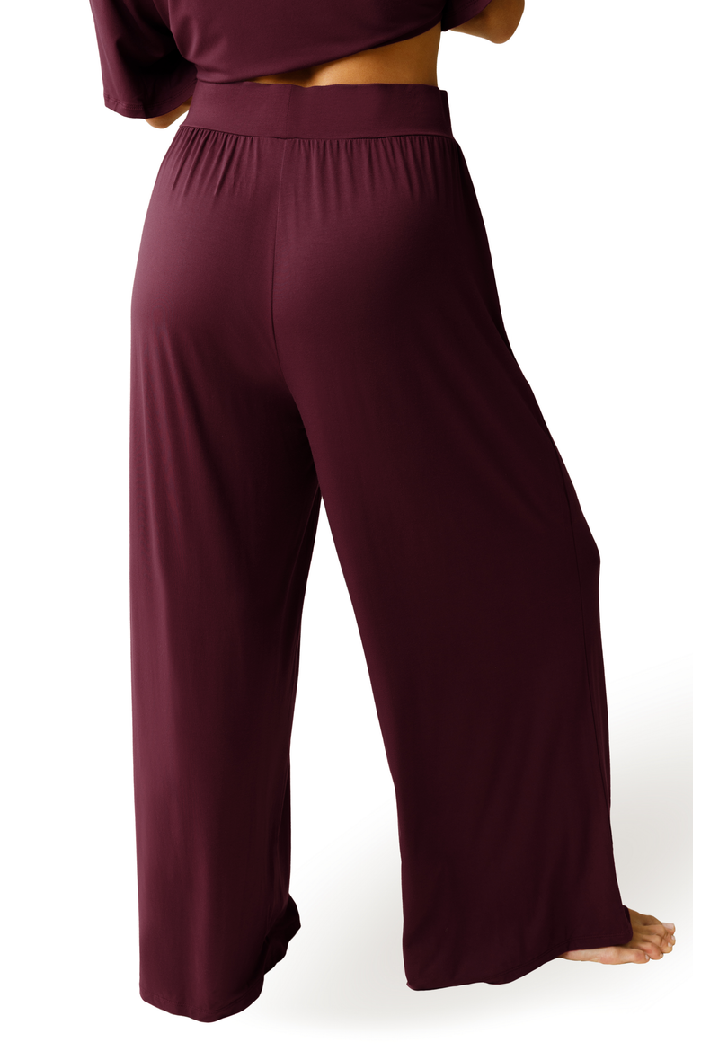 Aria Casual Lounge Pants, Alternate, color, Deep Burgundy