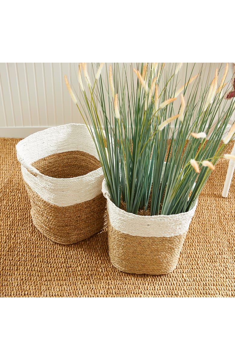 Napa Home & Garden Madura Rectangular Baskets Set of 2, Alternate, color, White
