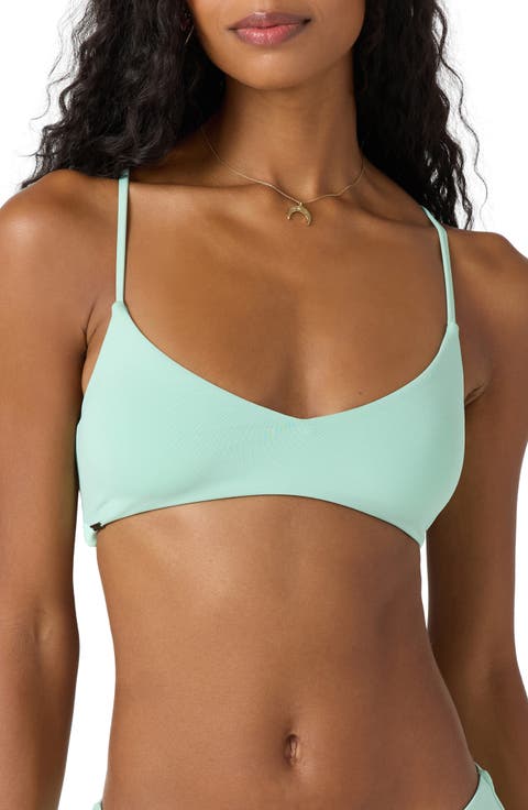 Saltwater Solids Huntington Lace-Up Bikini Top