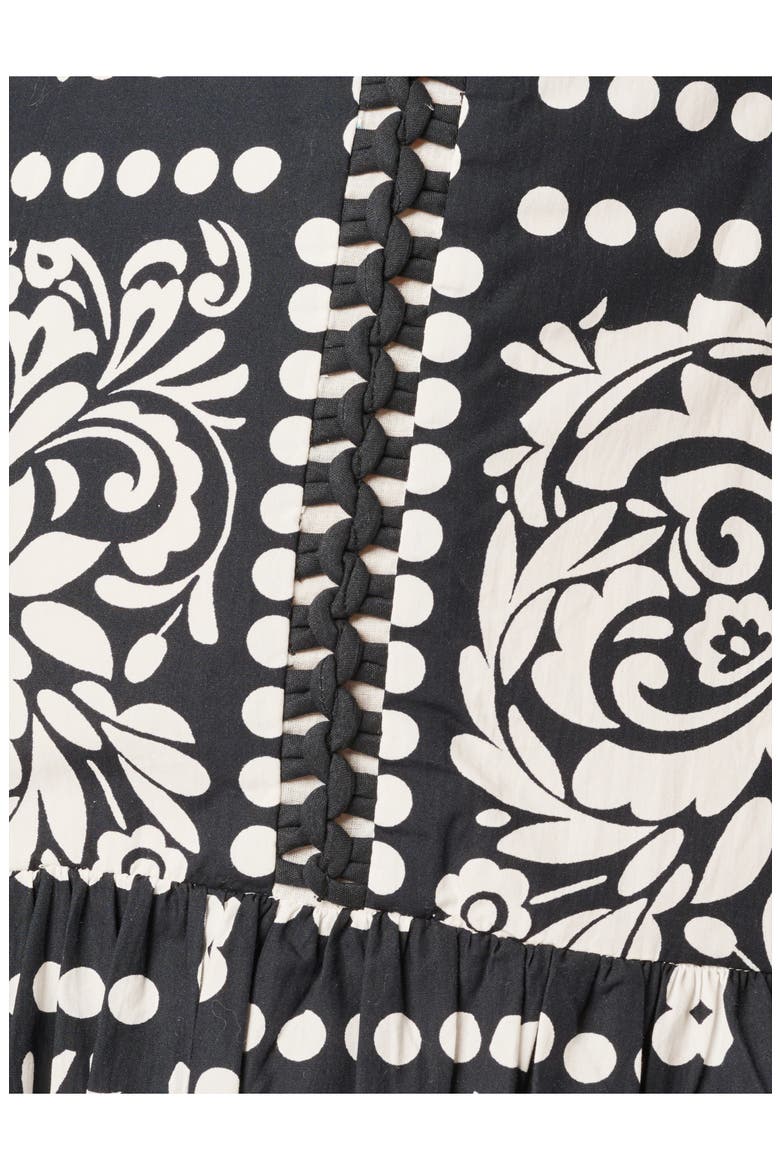 Print Drop Waist Sleeveless Maxi Dress, Alternate, color, BLACK/ IVORY