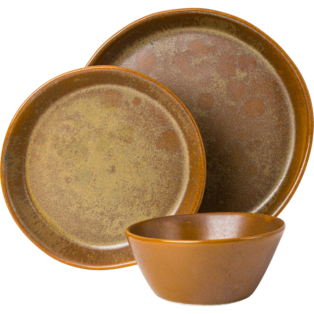 Haand Skali Coupe Dinnerware Set In Brown