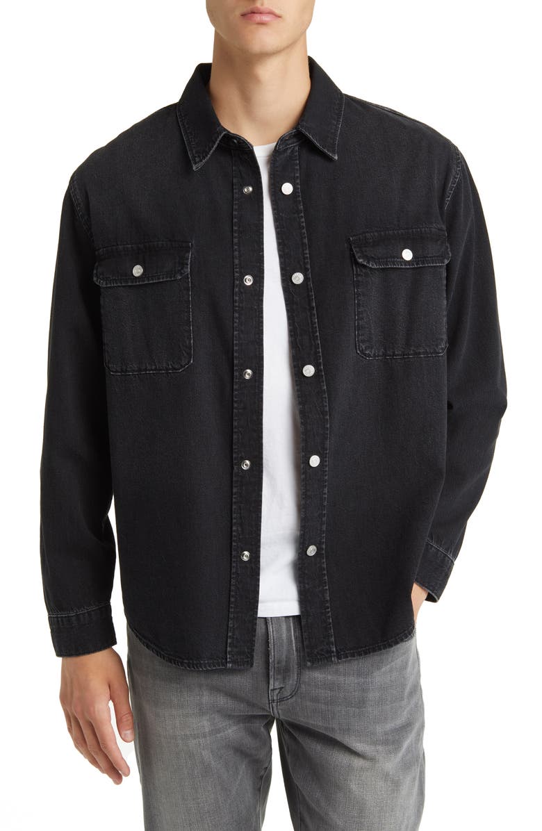 FRAME Denim Snap-Up Shirt, Main, color, 