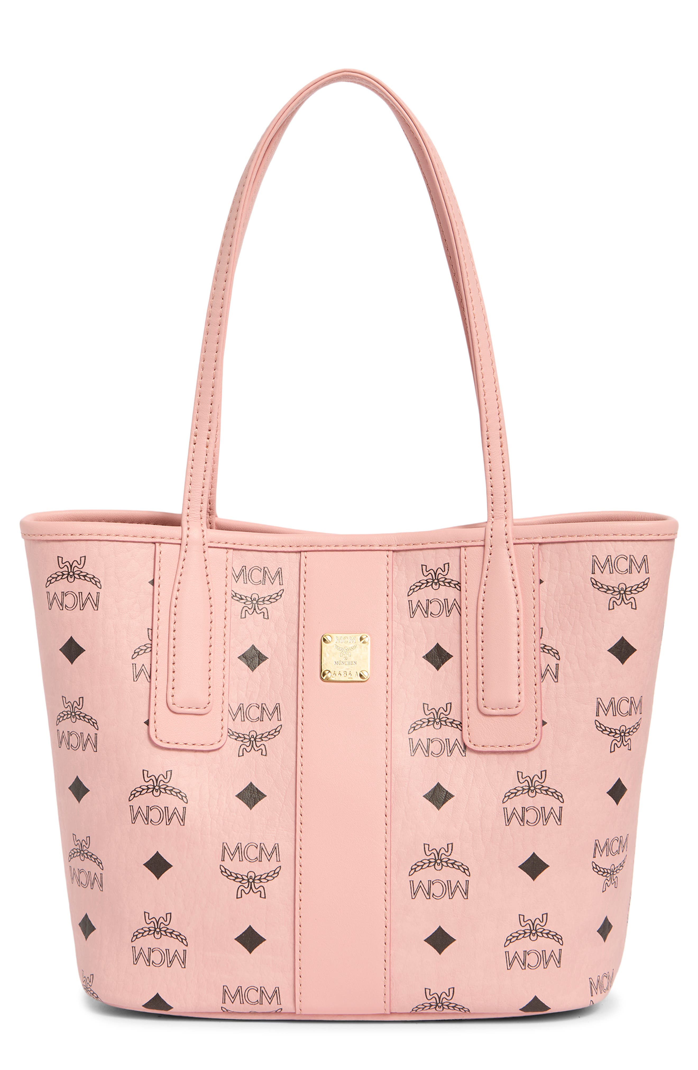 MCM Small Liz Leather Shopper, Main, color, 