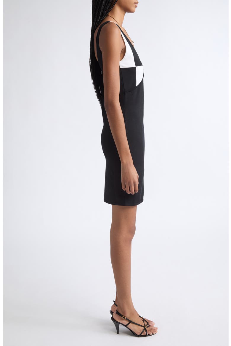 Stretch Wool Blend Knit Minidress, Alternate, color, BLACK